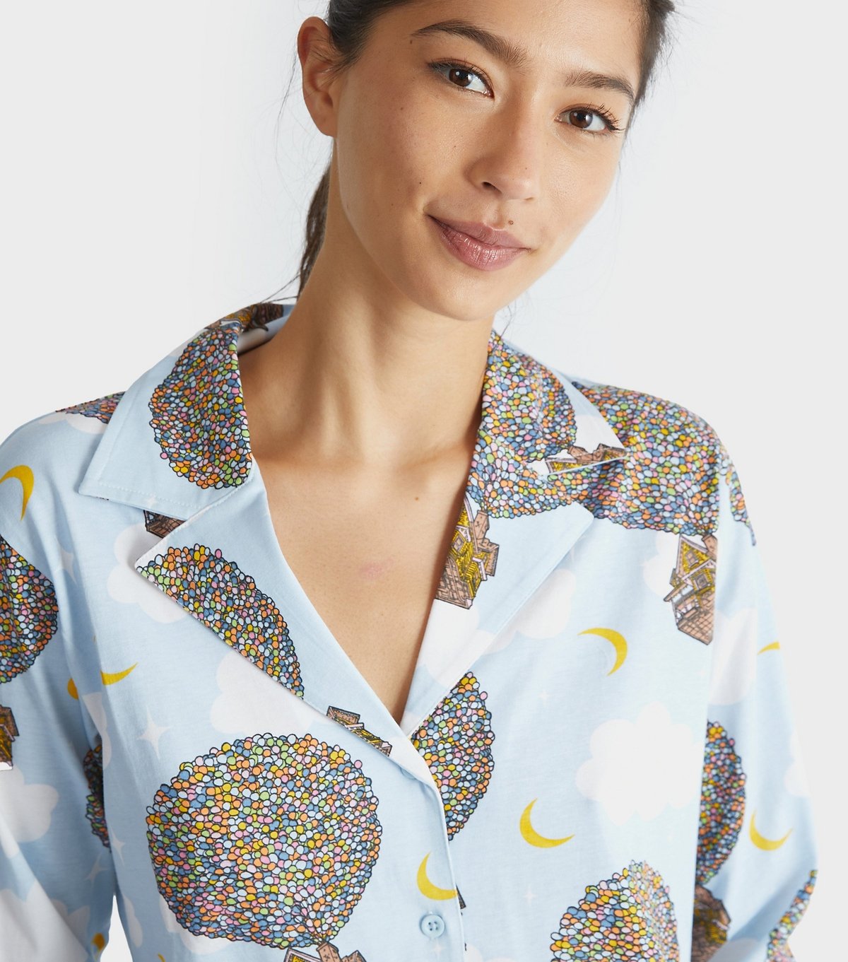 Skinnydip Women's Light Blue Disney Up Print Pyjama Set Skinnydip New Look - 4