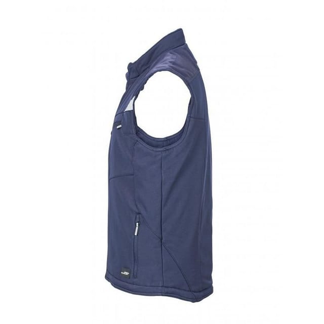 James and Nicholson James and Nicholson Men's Craftsmen Strong Softshell Gilet in Navy - 3