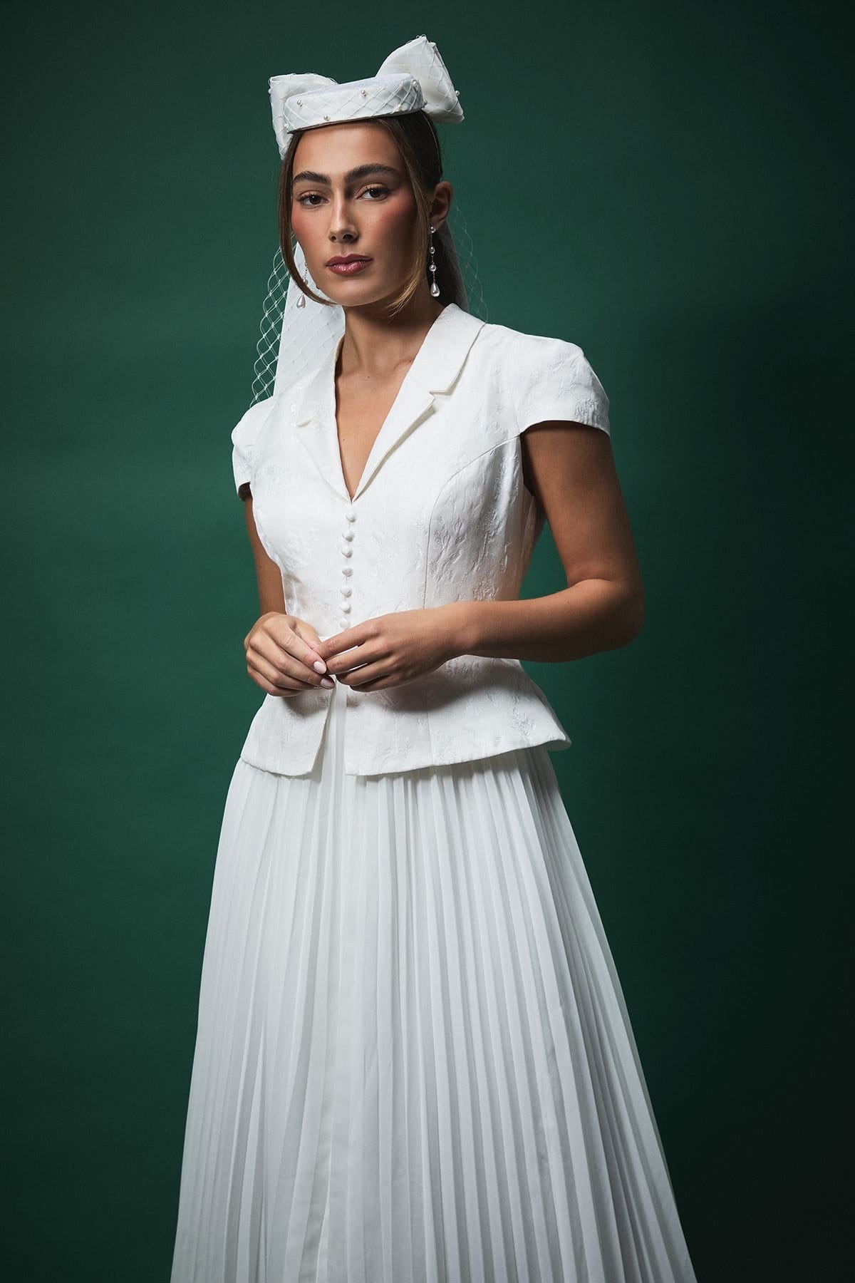 Coast Coast Women's Lisa Tan Two In One Wedding Dress in Ivory - 4