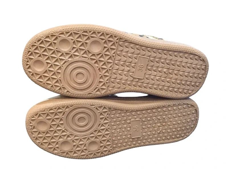 Shein Cream & Beige Trainers with Leopard Detail UK 3