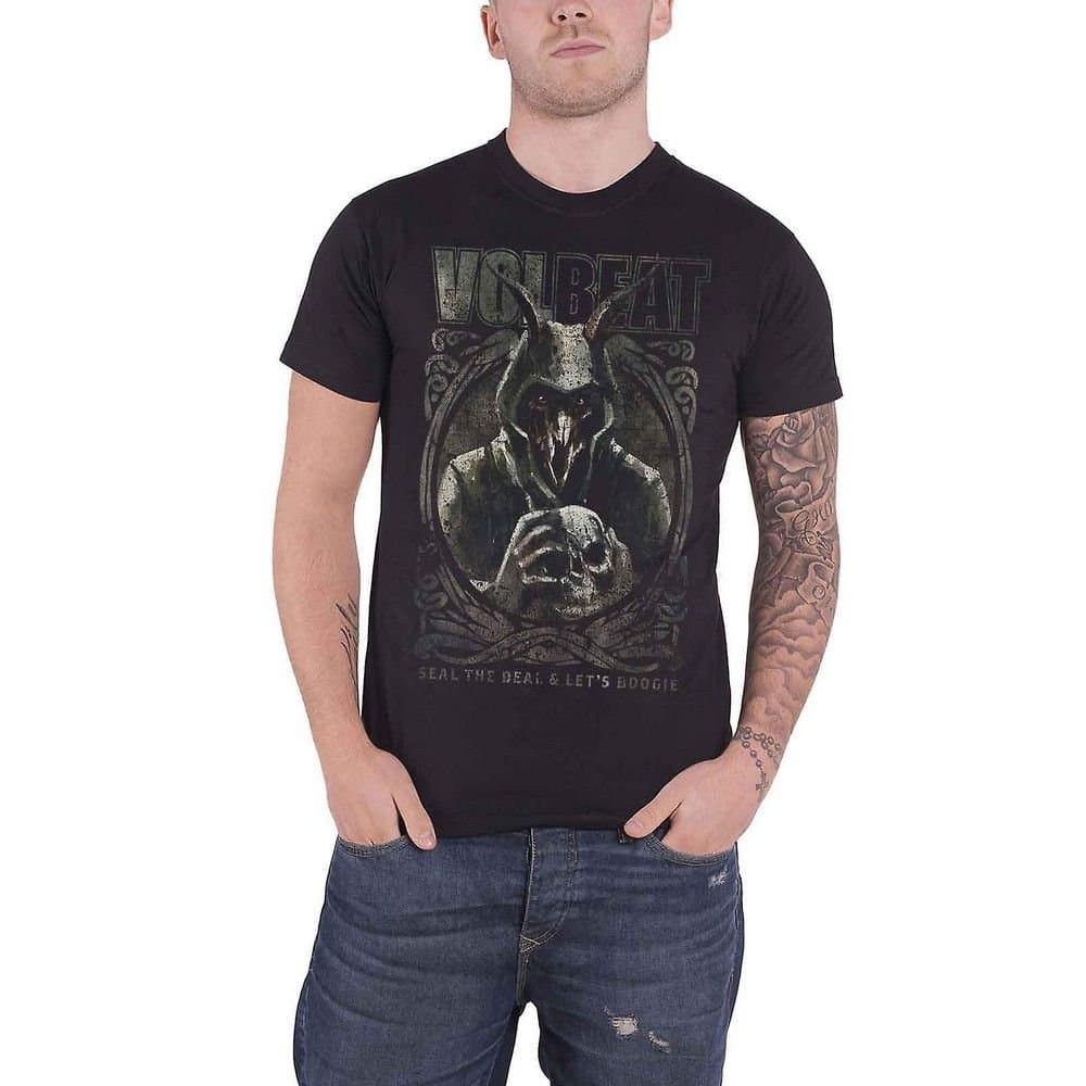 Volbeat Volbeat Men's Goat Skull T-Shirt in Black