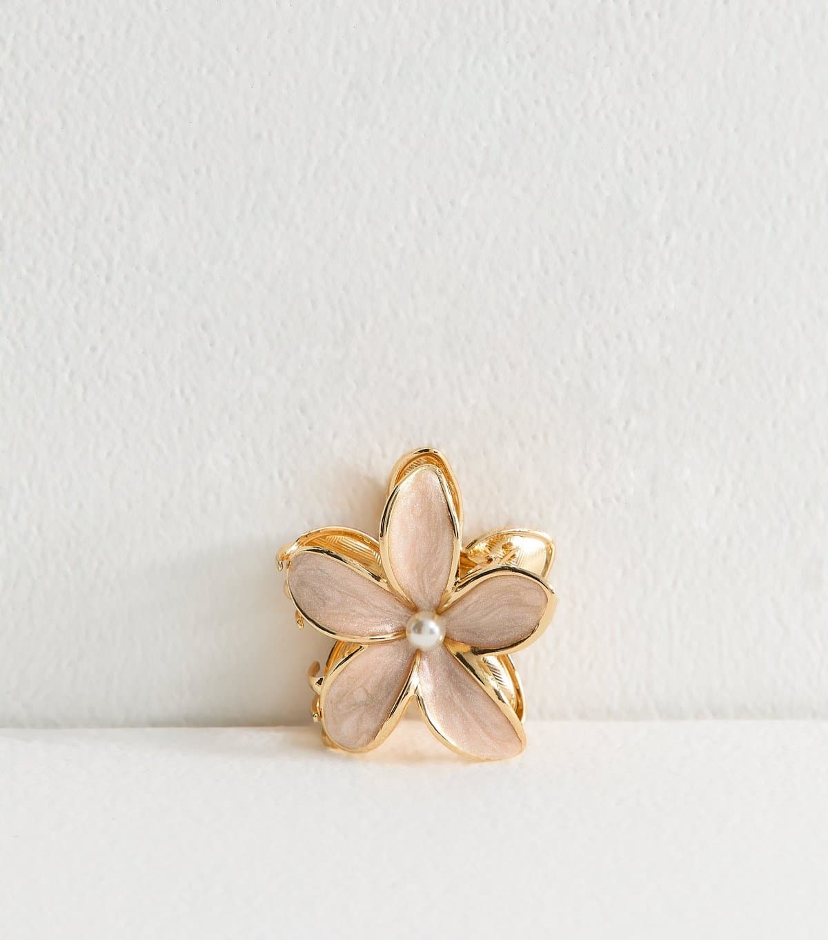 New Look Cream Faux Pearl Flower Hair Clip New Look