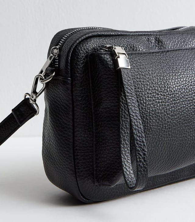 New Look Black Faux Leather Crossbody Bag New Look - 3