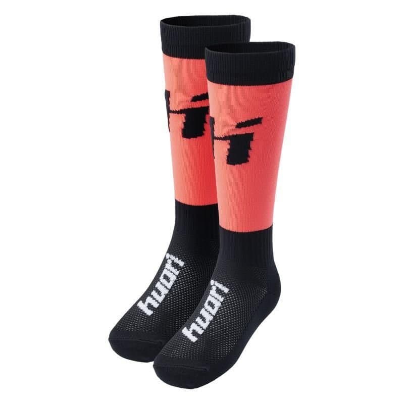Huari Huari Men's Beates Colour Block Football Socks in Black