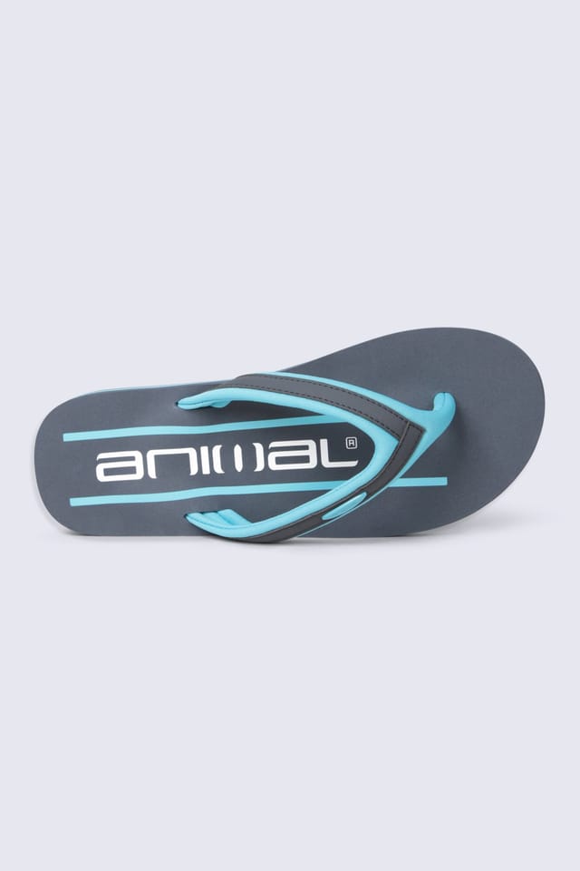 Animal Animal Men's 'Jekyl' Soft Padded Lightweight Casual Slip On Pool Beach Flip-Flops in Light Blue - 2