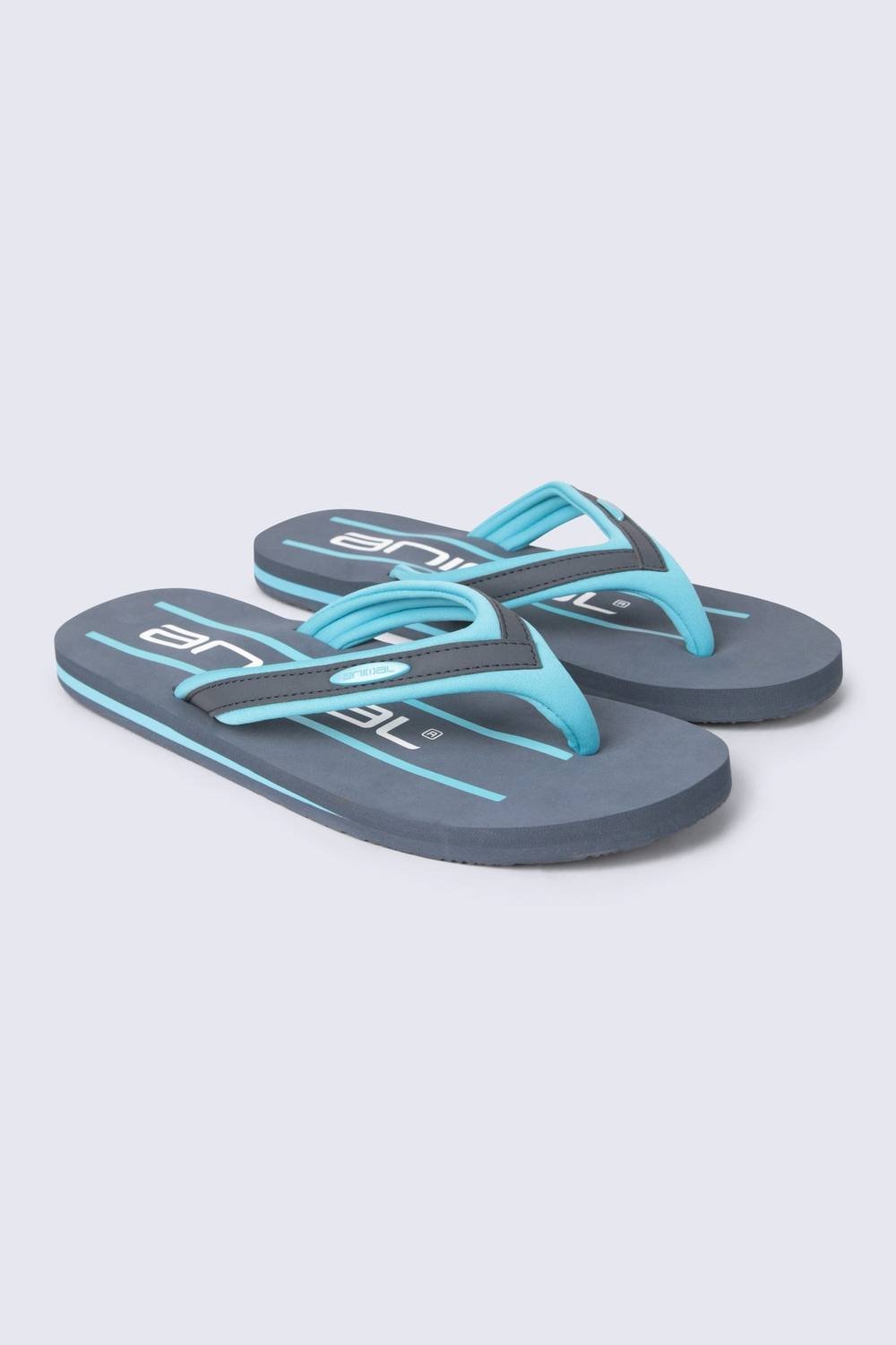 Animal Animal Men's 'Jekyl' Soft Padded Lightweight Casual Slip On Pool Beach Flip-Flops in Light Blue - 3