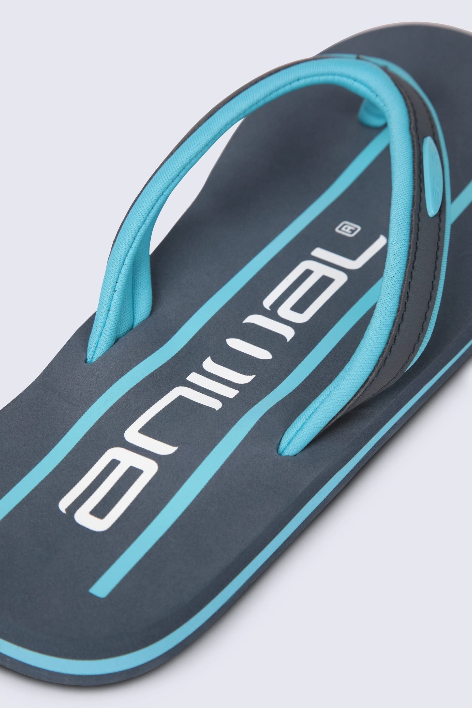 Animal Animal Men's 'Jekyl' Soft Padded Lightweight Casual Slip On Pool Beach Flip-Flops in Light Blue - 4