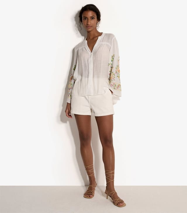 Apricot Women's White Paisley Bell Sleeve Blouse Apricot New Look - 3