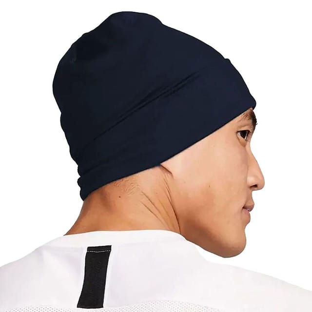 Nike Nike Men's Therma Fit Swoosh Fleece Beanie in Navy - 3