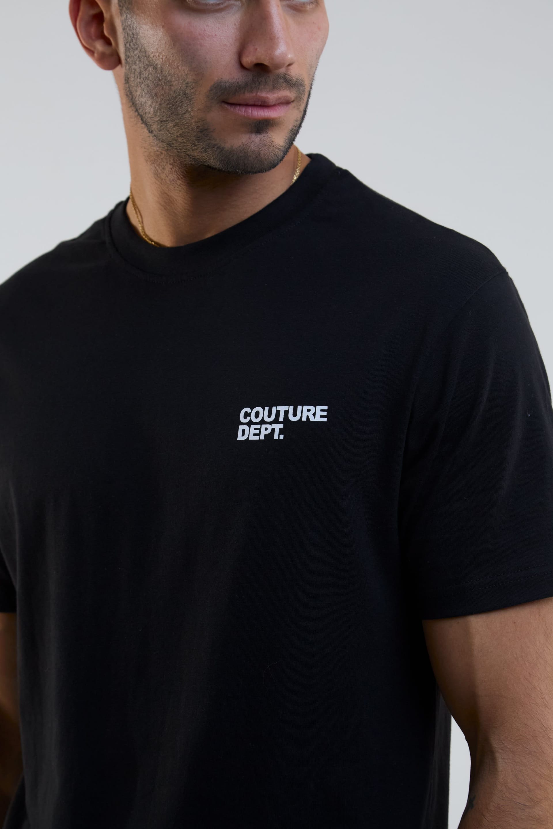 BCouture Men's Black T-Shirt & Shorts Set