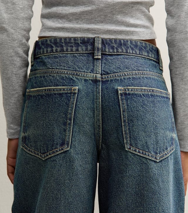 New Look Girls' Mid Blue Wide Leg SkaterJeans New Look - 2