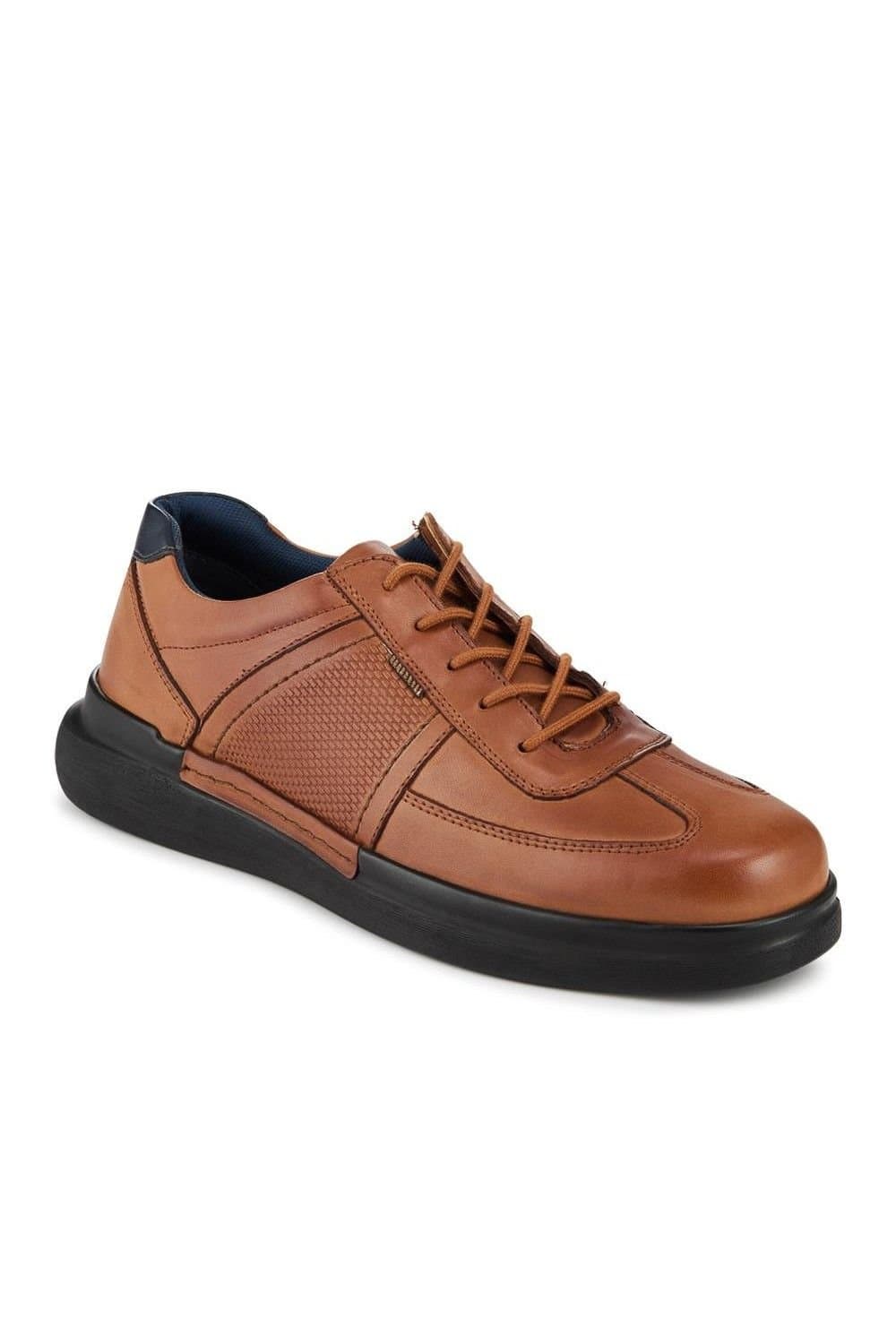 Pavers Pavers Men's Lightweight Casual Lace Up Shoes in Tan