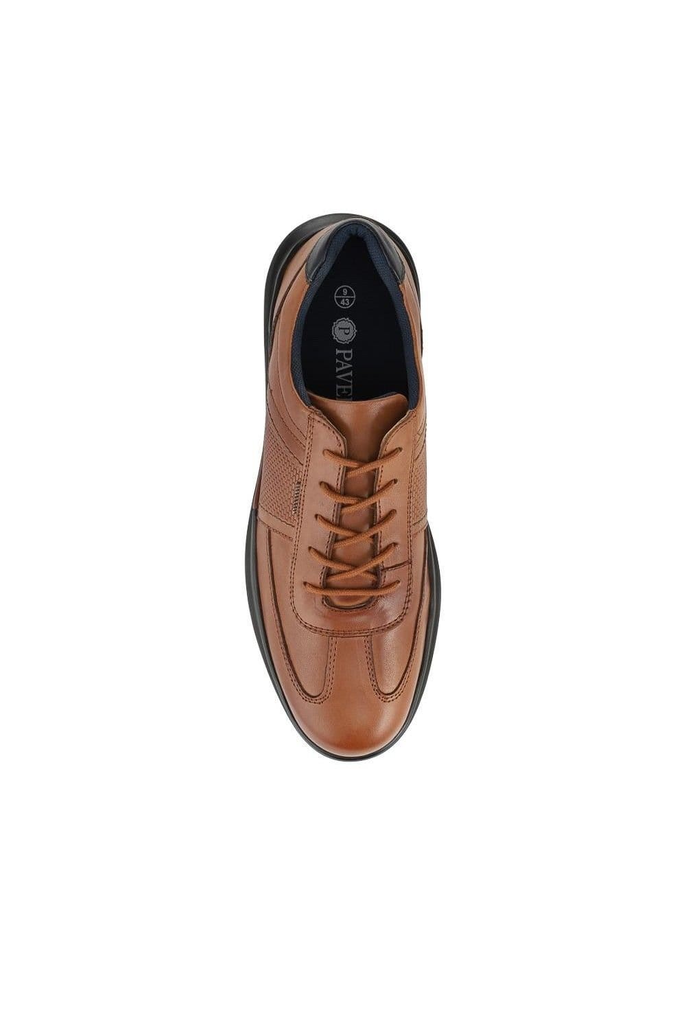 Pavers Pavers Men's Lightweight Casual Lace Up Shoes in Tan - 4