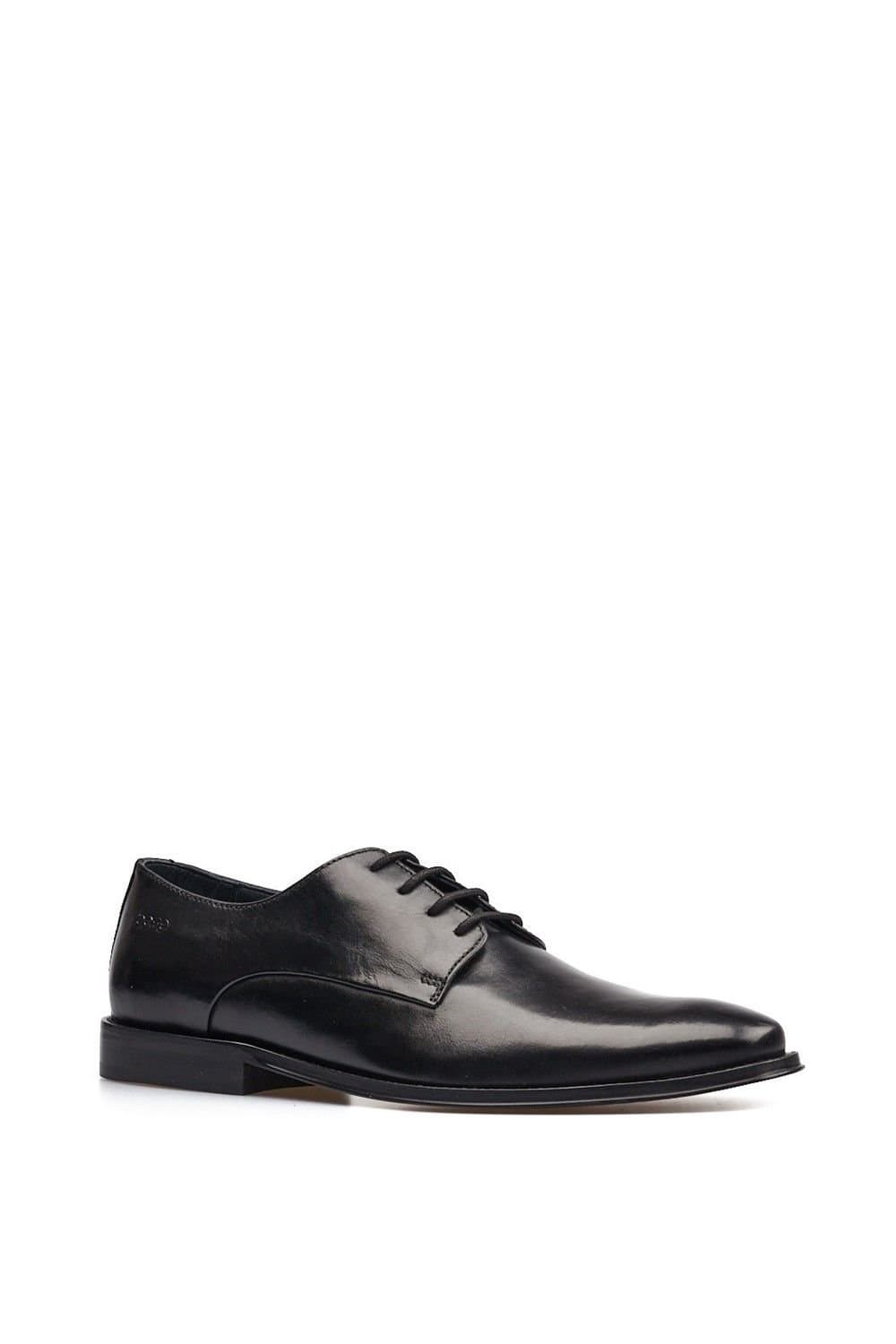 Base London Base London Men's Marley Plain Toe Derby Shoe in Black