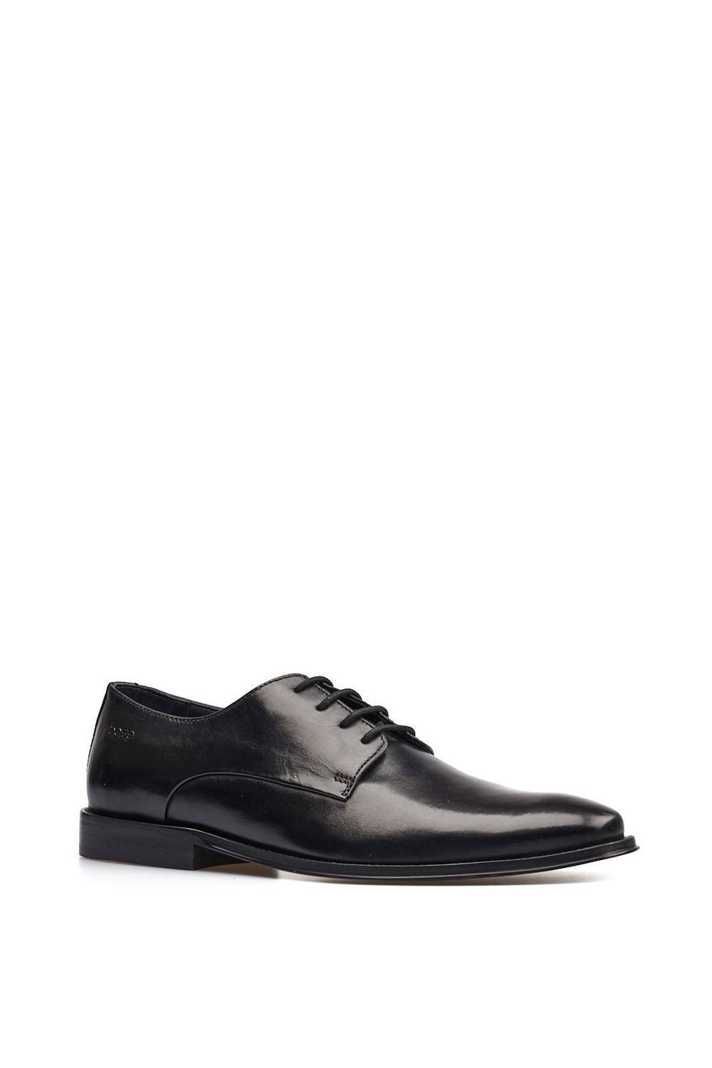 Base London Base London Men's Marley Plain Toe Derby Shoe in Black - 4