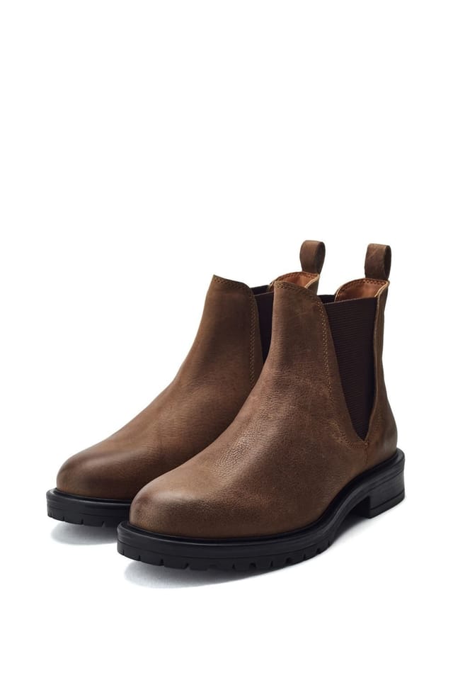 Moda In Pelle Moda In Pelle Women's 'Okasa' Leather Ankle Boots in Taupe - 2