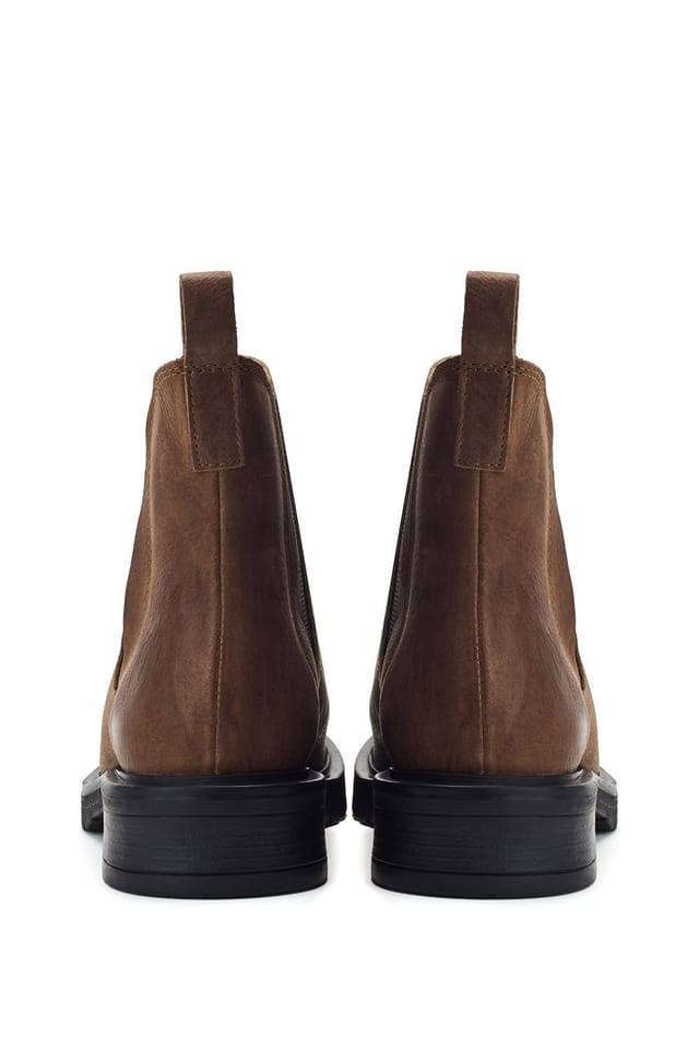 Moda In Pelle Moda In Pelle Women's 'Okasa' Leather Ankle Boots in Taupe - 3