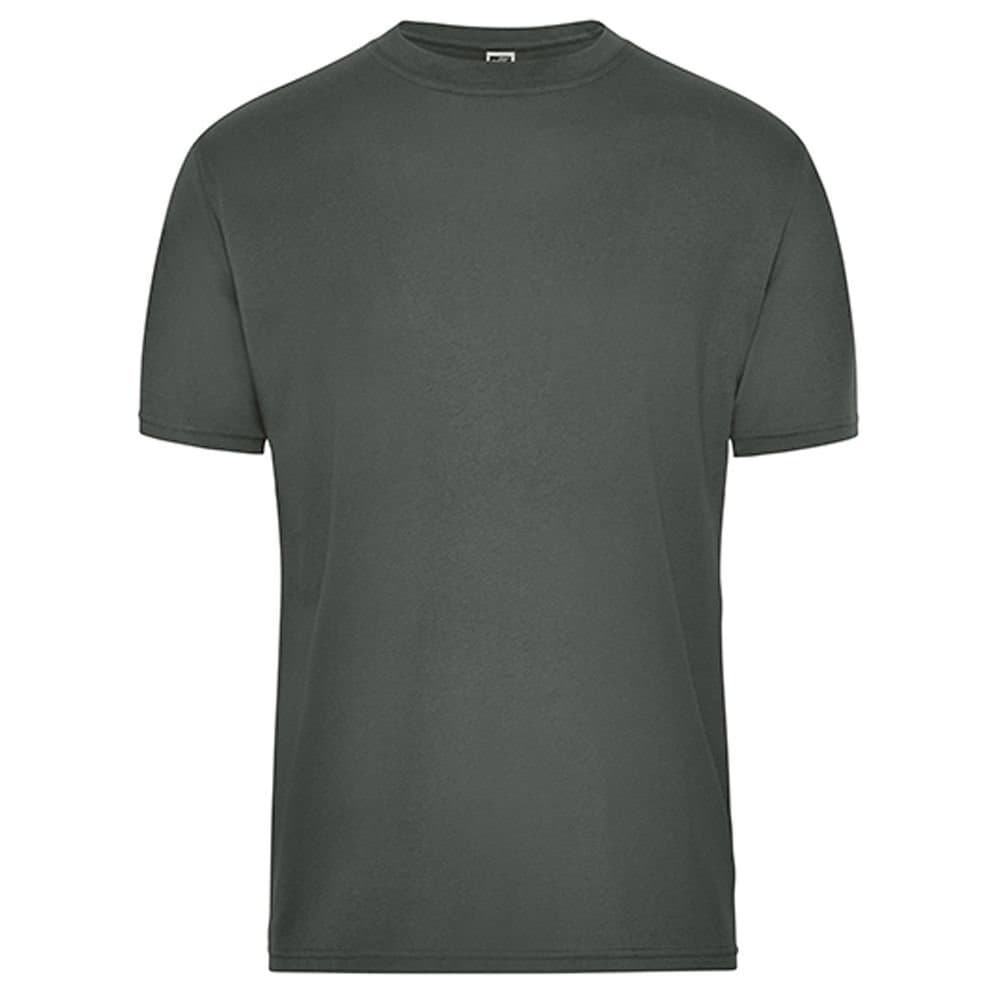 James and Nicholson James and Nicholson Men's Bio Workwear T-Shirt in Dark Grey