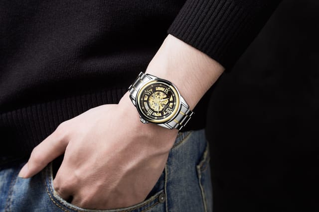 Anthony James Anthony James Men's Hand Assembled Limited Edition Skeleton Automatic Watch in Gold - 3
