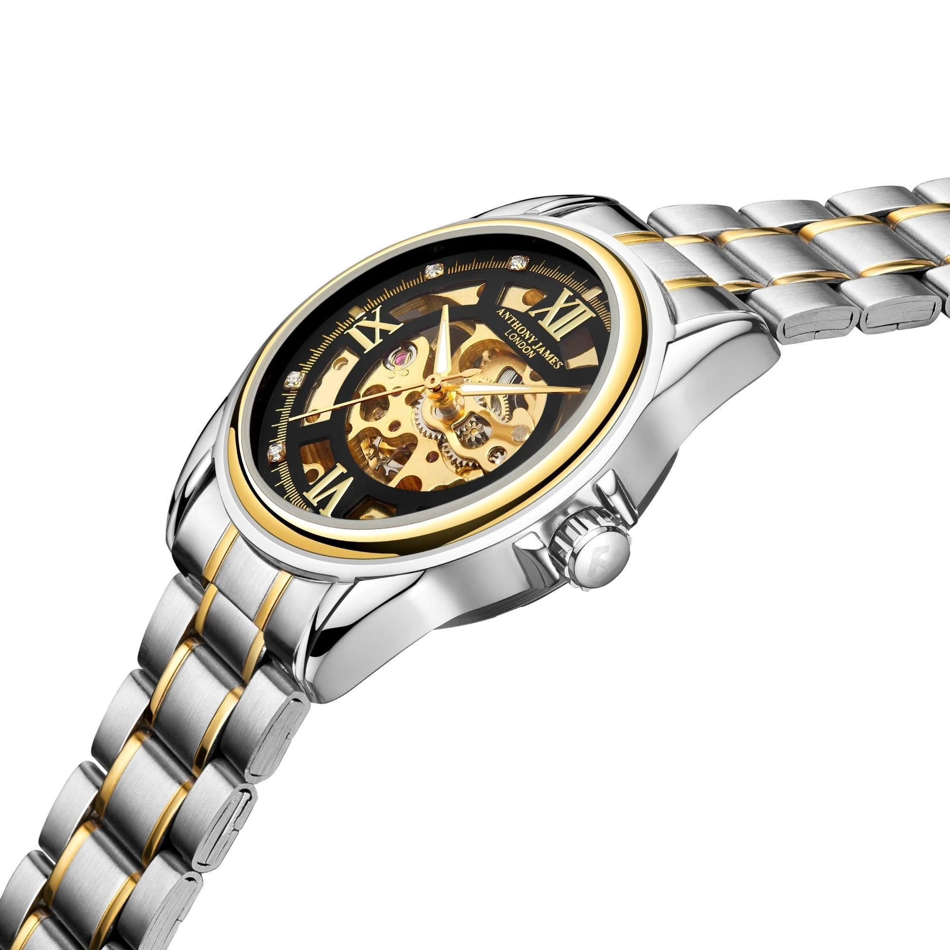 Anthony James Anthony James Men's Hand Assembled Limited Edition Skeleton Automatic Watch in Gold - 4