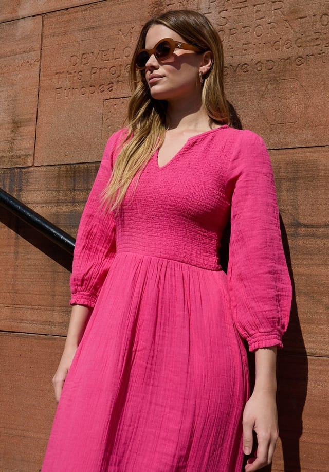 Lily and Lionel Lily and Lionel Women's Paulina Shirred Bodice Maxi Dress In Pink - 2