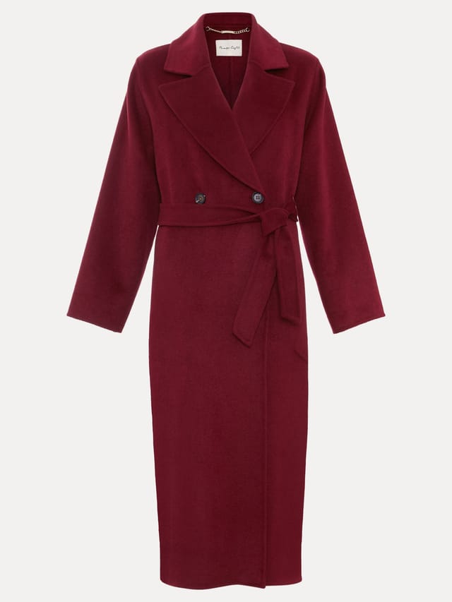 Phase Eight Phase Eight Women's Darcy Wool Coat in Wine - 2