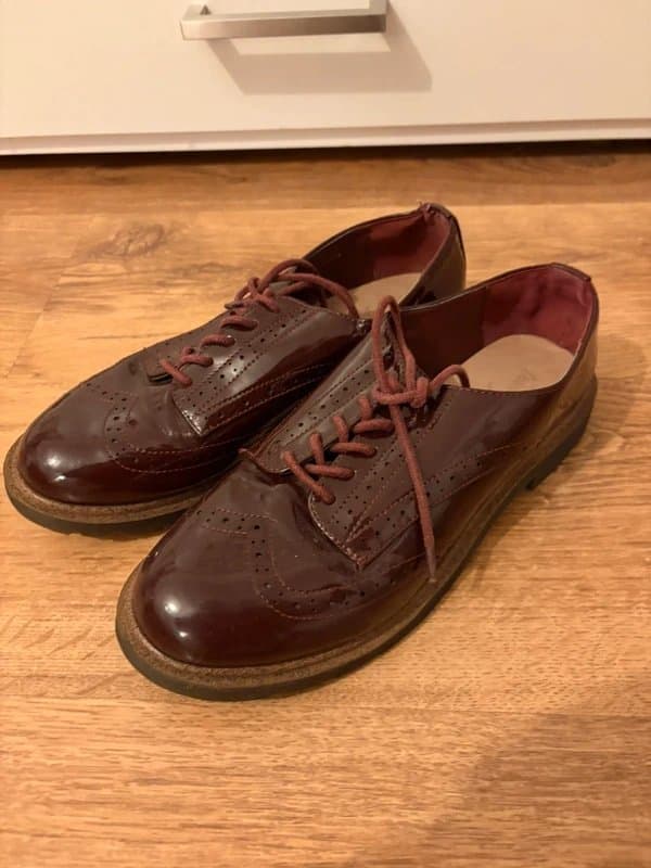 New Look Burgundy brogue women’s shoes
