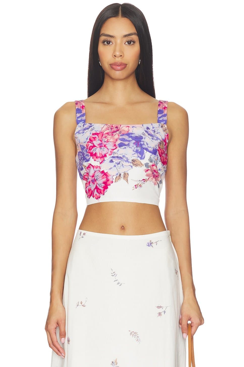 revolve Revolve Floral Crop Top in Camellia Print