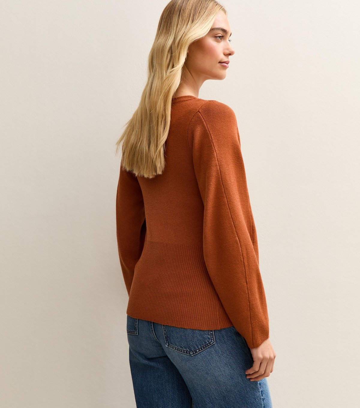 New Look Women's Tan Compact Knit V-Neck Cardigan New Look - 4