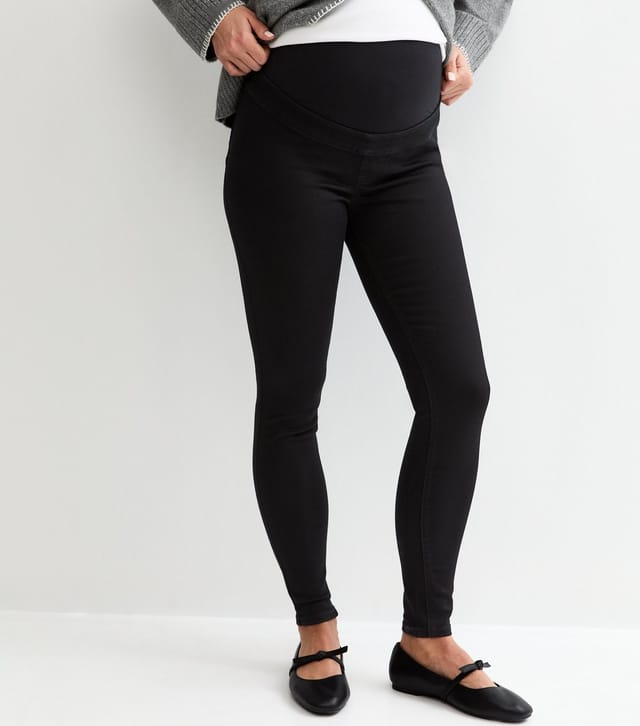New Look Women's Maternity Black Over Bump Lift & Shape Jeggings New Look - 2