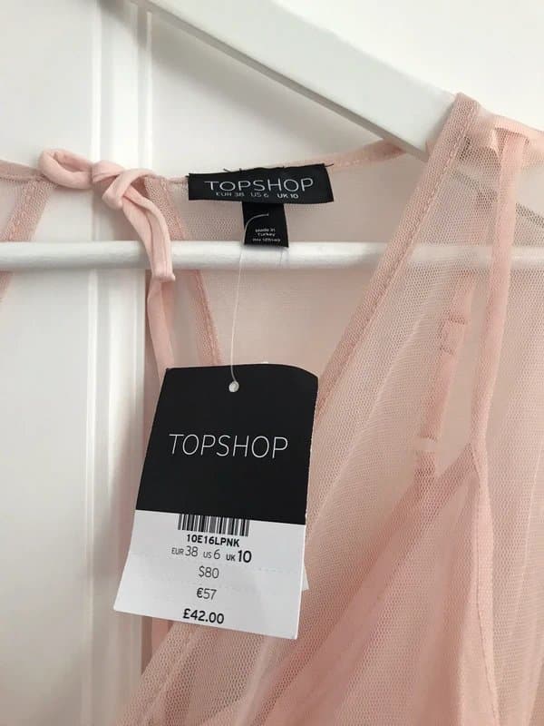Topshop Pink tulle dress