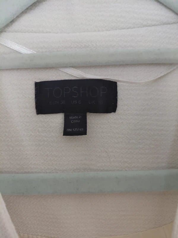 Topshop White jacket