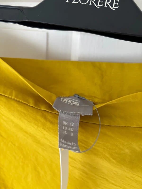 ASOS ASOS mustard ruched midi skirt 12