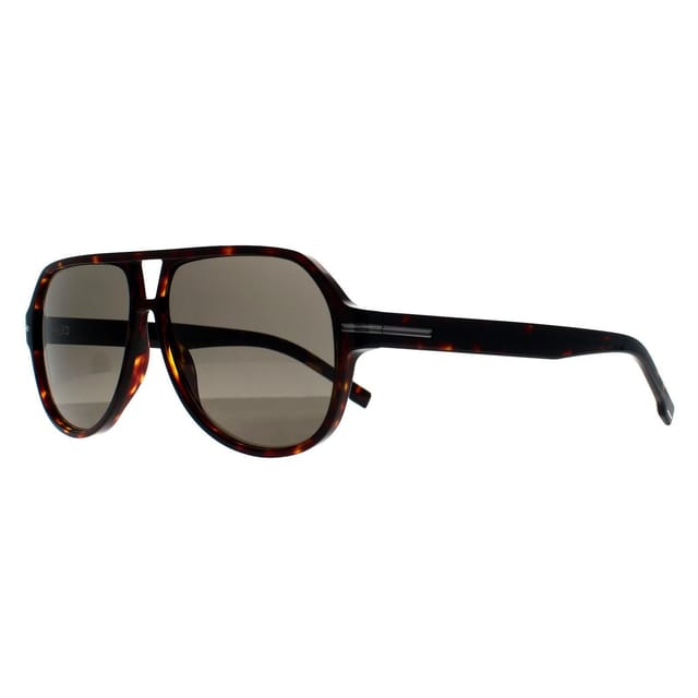 Hugo Boss Hugo Boss Men's Aviator Dark Havana Grey BOSS 1507/S in Brown - 2
