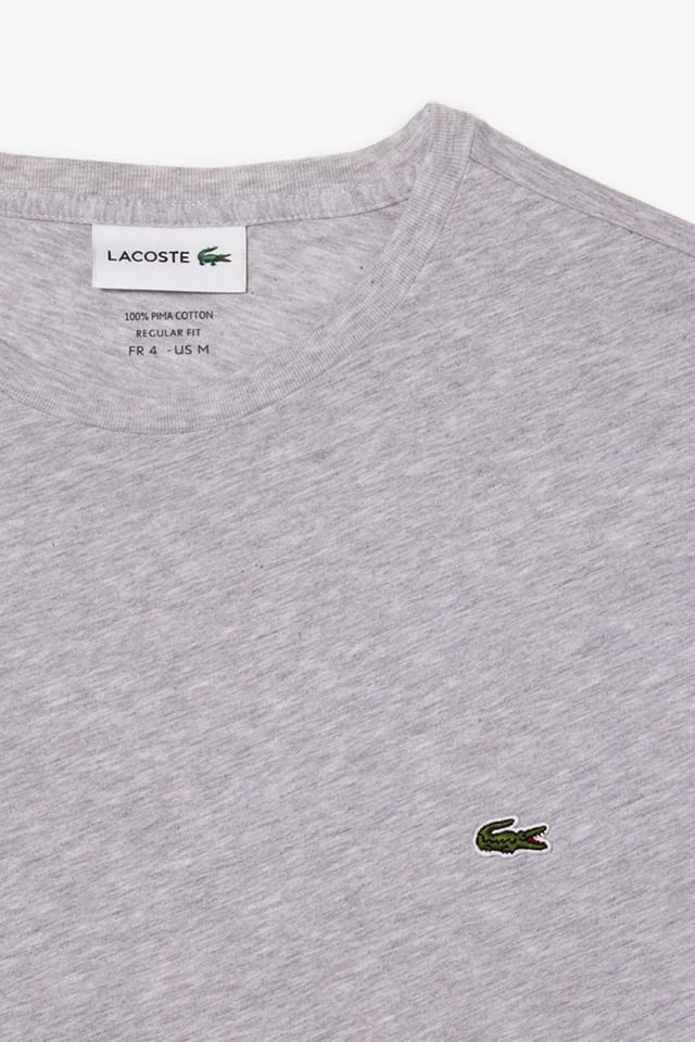 Lacoste Lacoste Men's Logo T-Shirt Silver Chine in Grey - 2