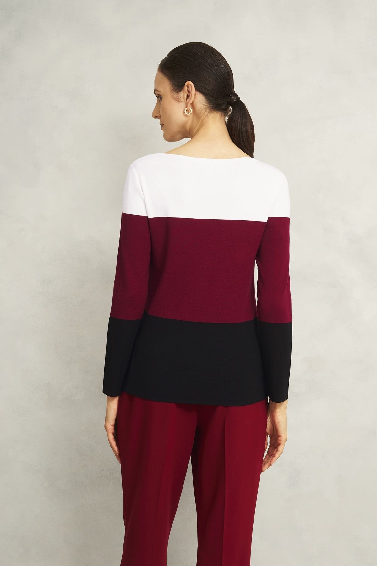 Hobbs London Hobbs London Women's Alice Jumper in Burgundy - 4
