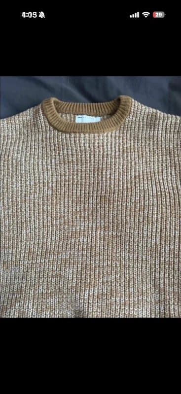 ASOS asos men’s yellow knit sweater