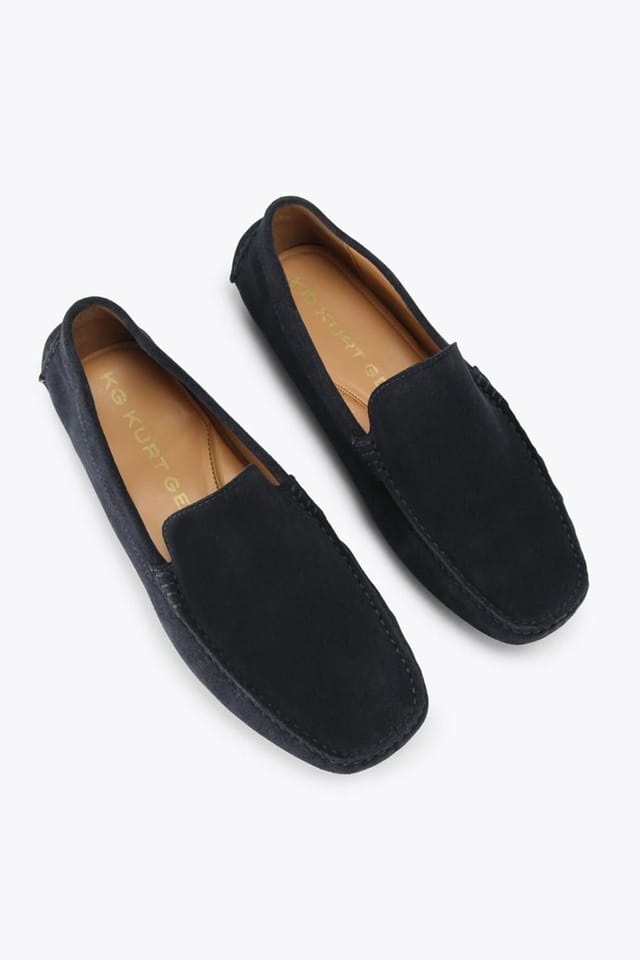 KG Kurt Geiger KG Kurt Geiger Men's 'Floyd' Suede Shoes in Navy - 2