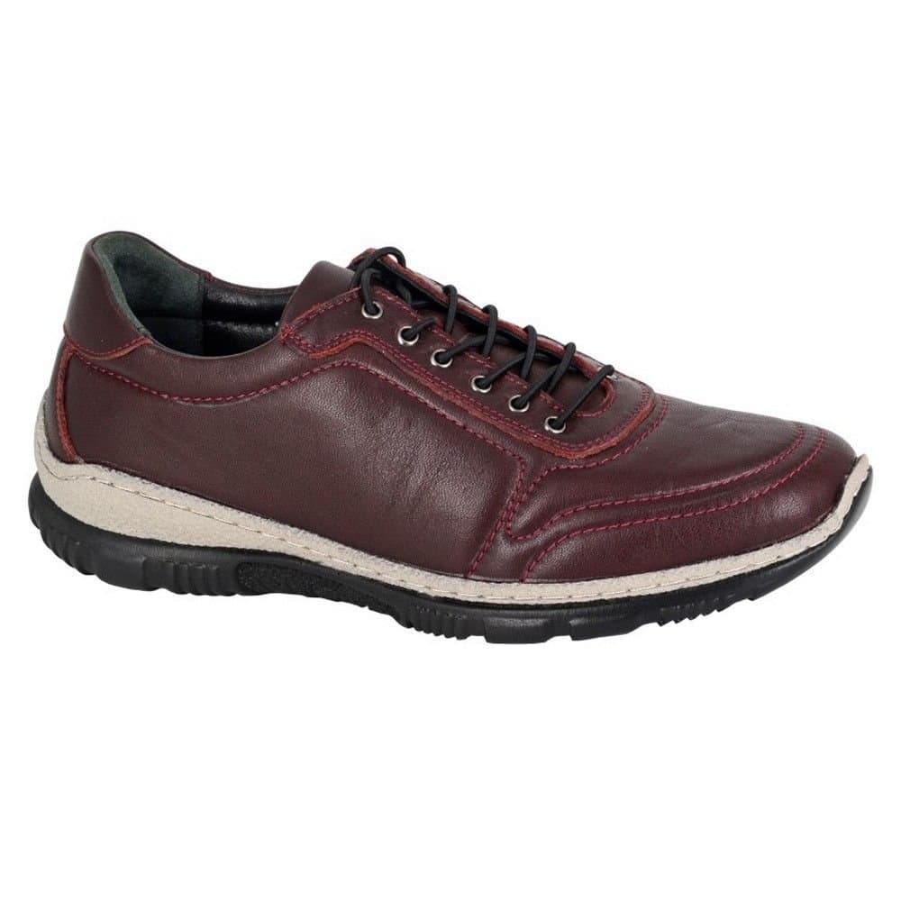 Mod Comfys Mod Comfys Burgundy Leather Women's Shoes