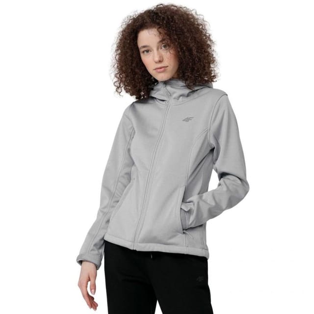4F 4F Women's H4Z22 Soft Shell Jacket in Grey - 3