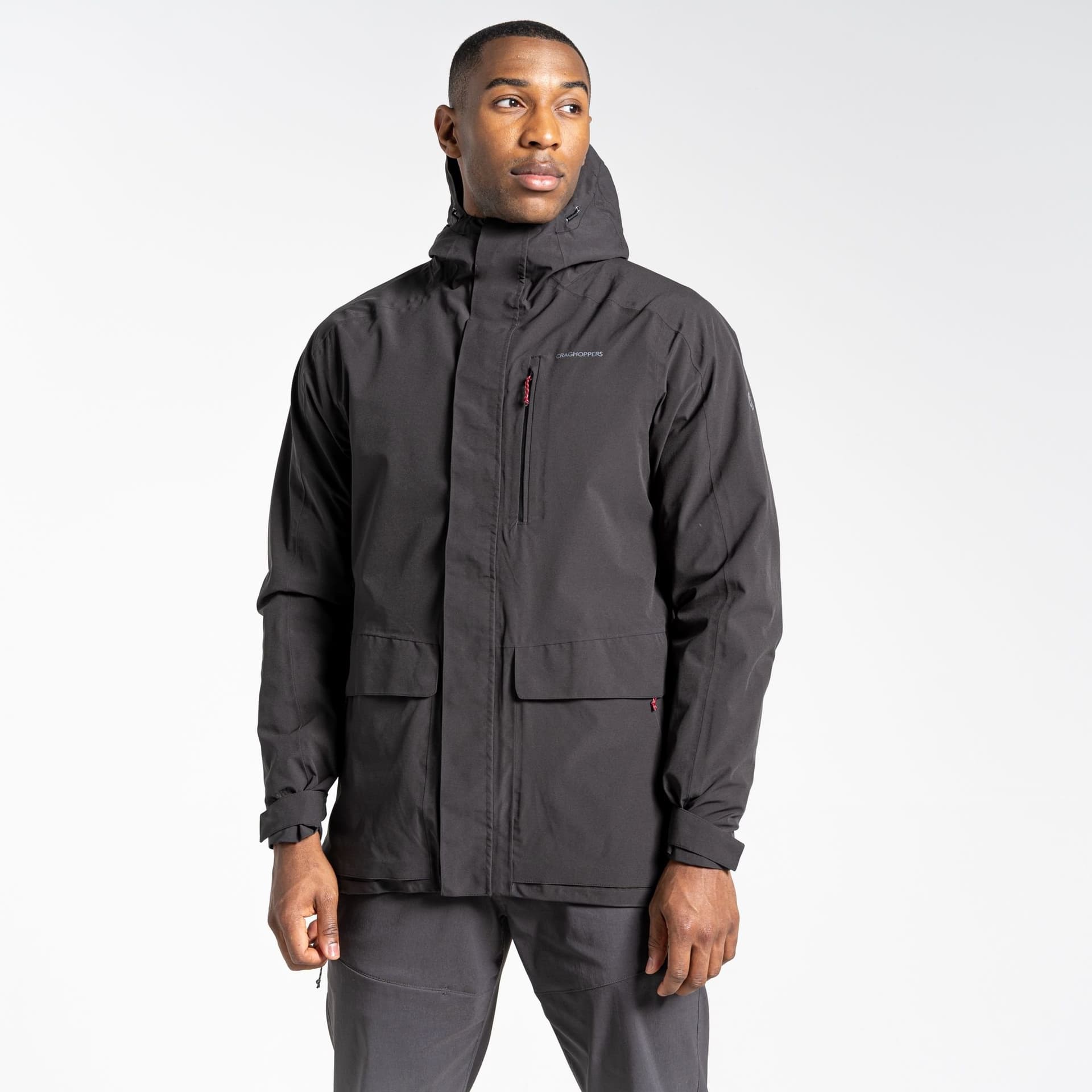 Craghoppers Craghoppers Men's Lorton' Aquadry Waterproof Walking Jacket in Dark Grey