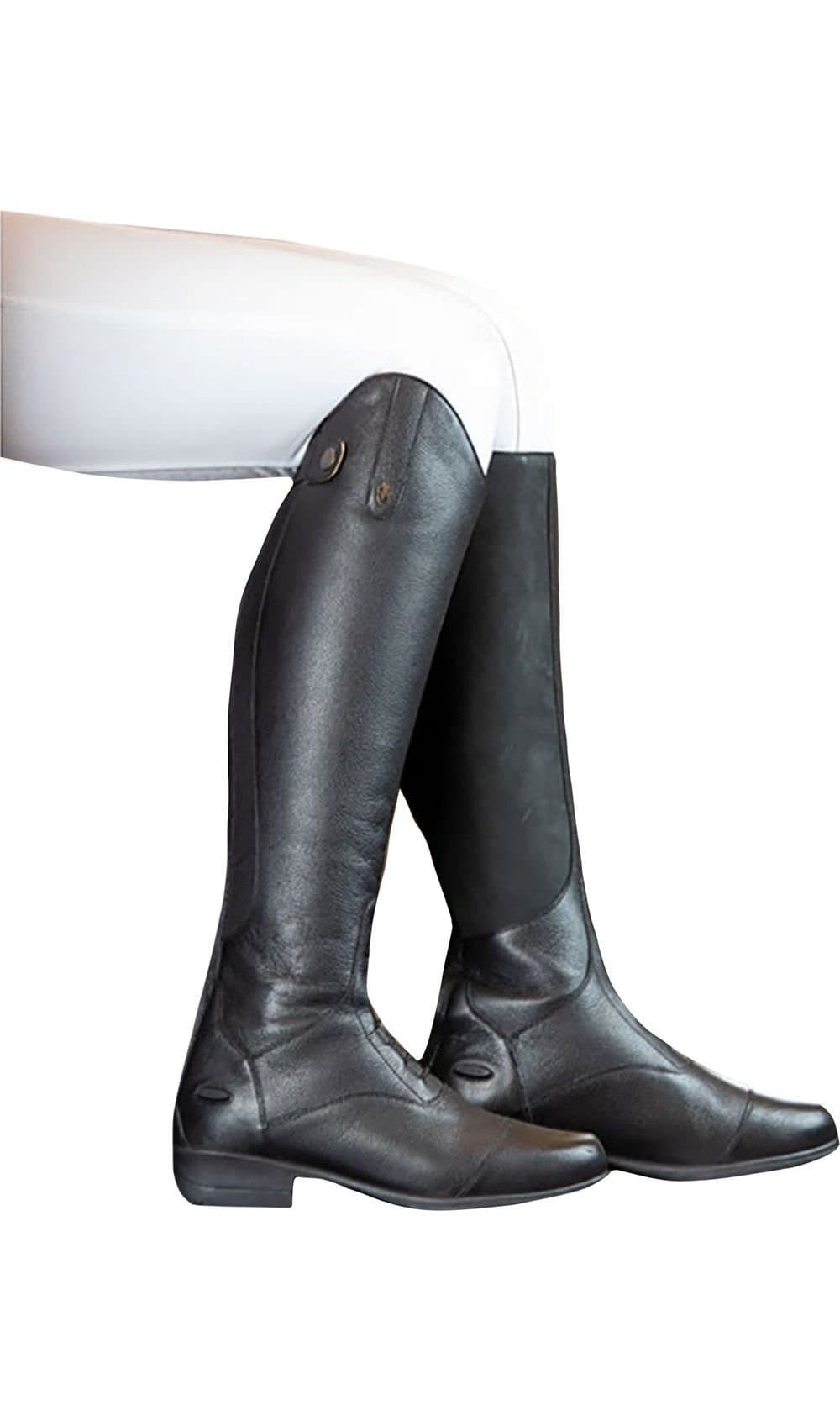 Moretta Moretta Women's Albina Leather Long Riding Boots in Black