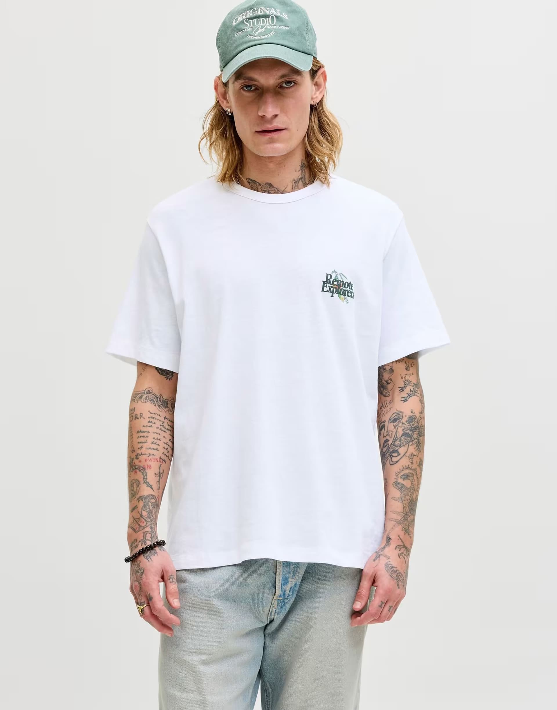 ASOS Jack & Jones T-shirt in bright white