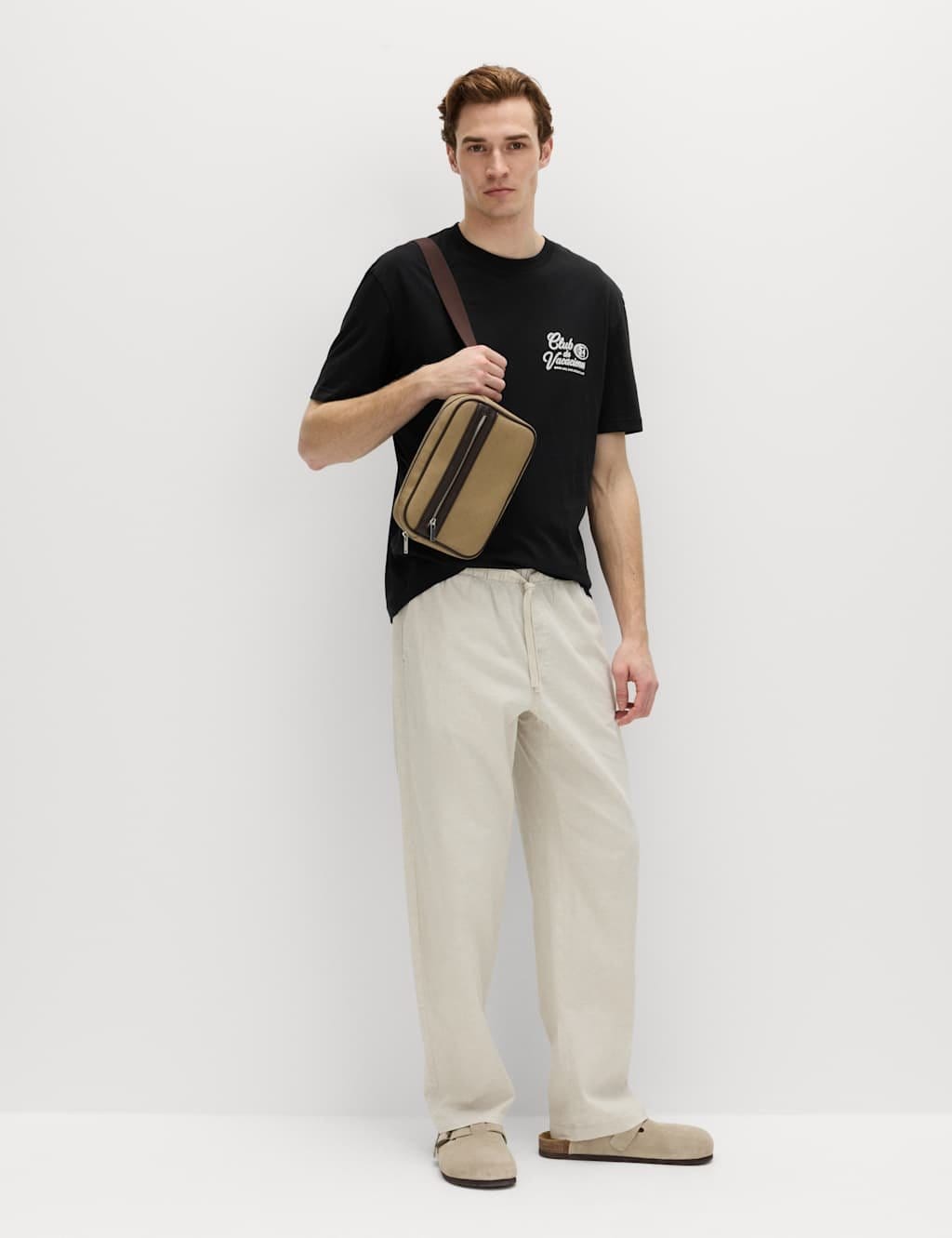 Marks & Spencer M&S Pure Cotton Club De Vacaciones T-Shirt Black - 4