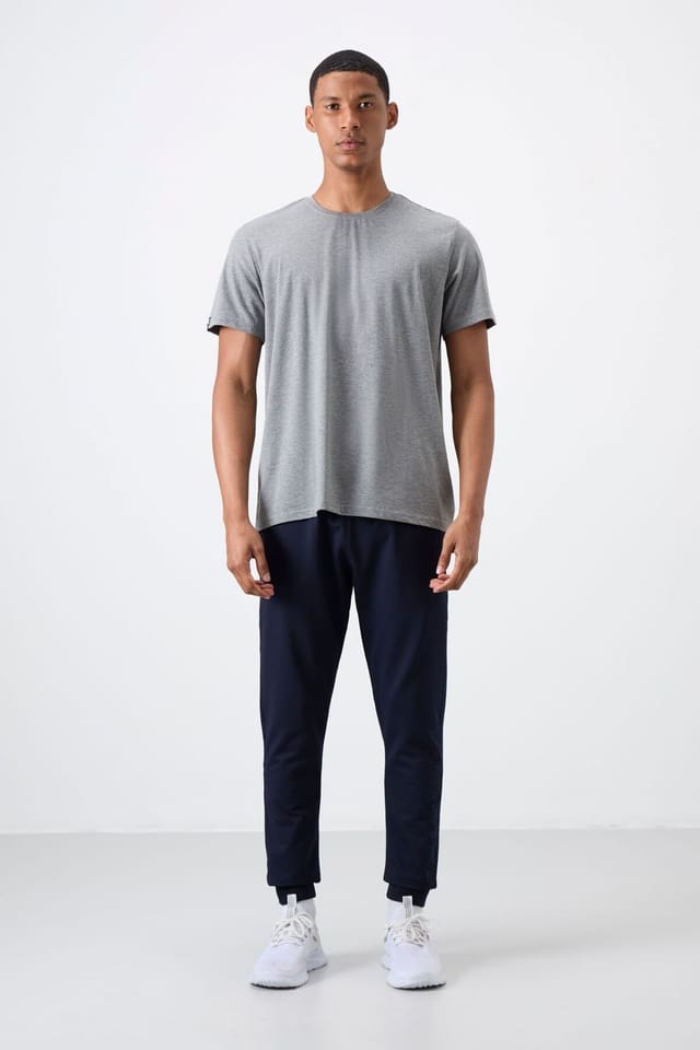 Tommy Life Tommy Life Men's Regular Fit Cotton Blend Sweatpants in Navy - 3