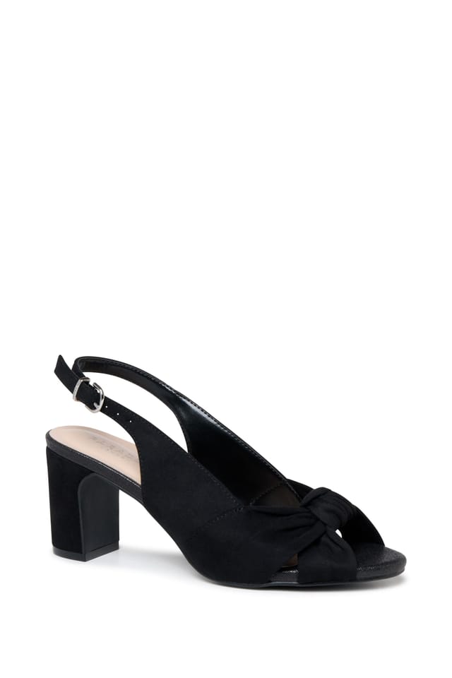 Paradox London Paradox London Women's Noreen' Wide Fit Block Heel Sandals in Black - 3