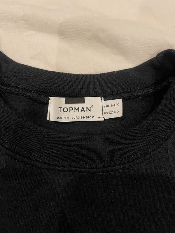 Topman Fries Black Jumper
