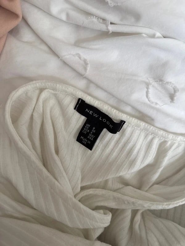 New Look White Ruched Top