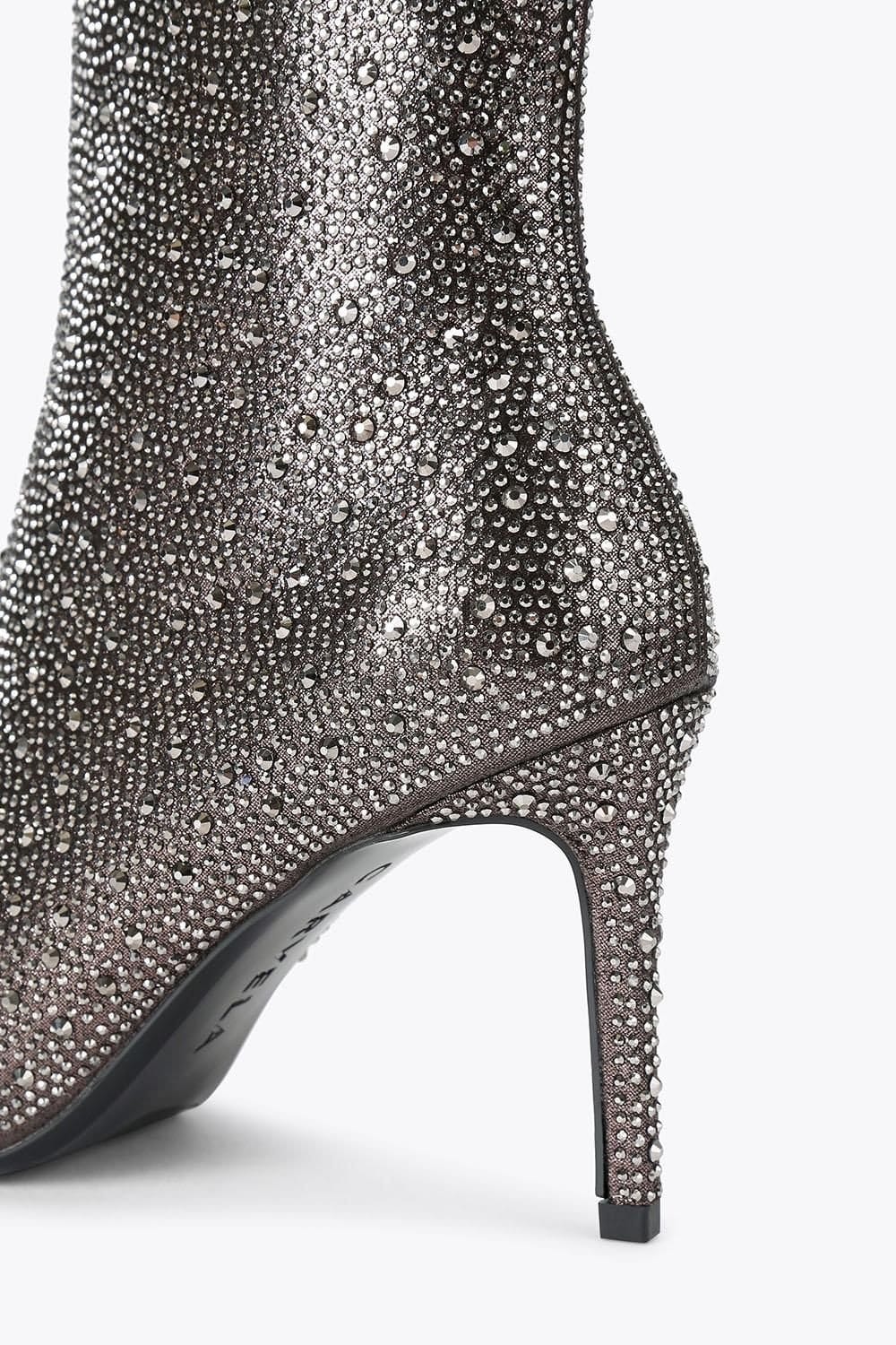 Carvela Carvela Women's 'Lovebird Bootie' Fabric Boots in Grey - 4