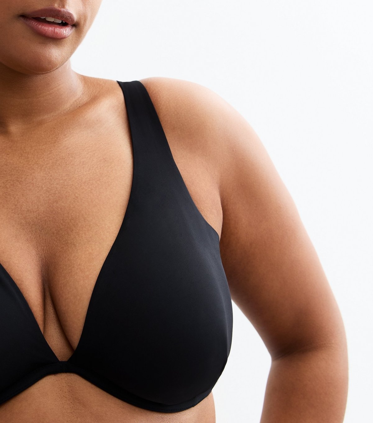 New Look Women's Plus Size Black Multiway Smooth Non Padded Bra Curves New Look - 2